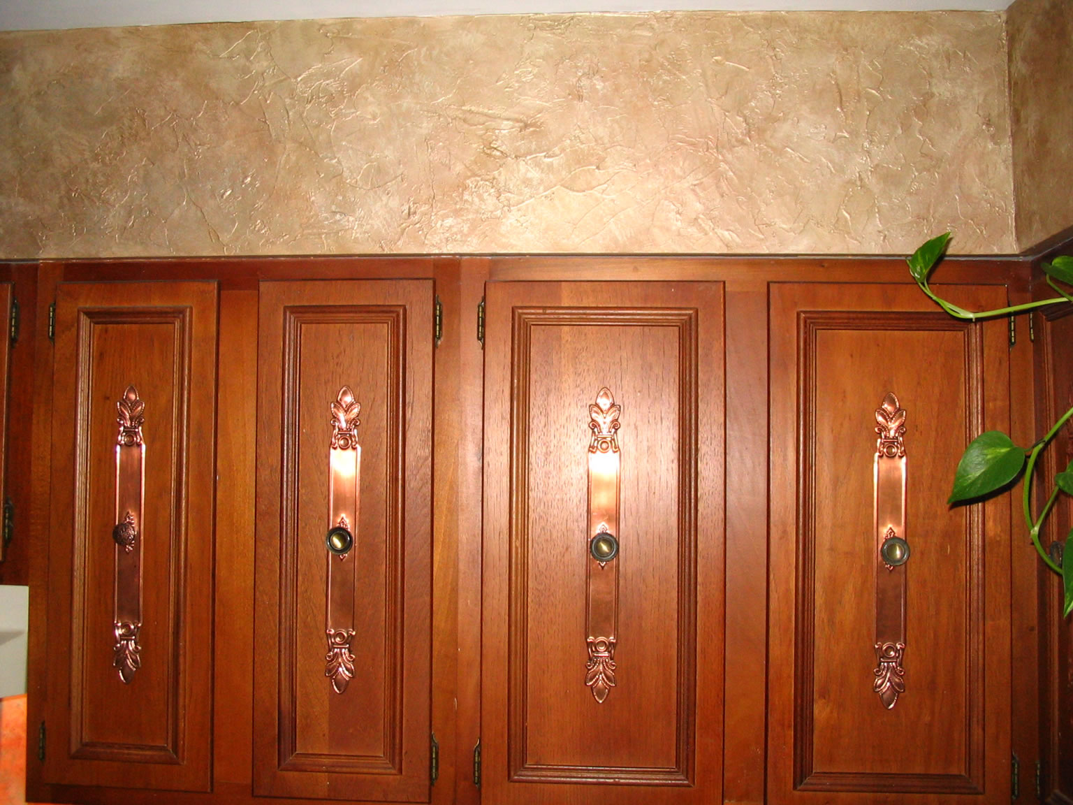 Kitchen Plastering Above Cabinets